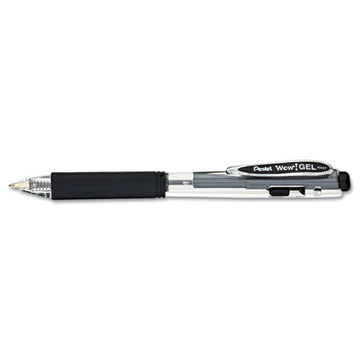Pentel® Wow! Gel Pen Bonus Pack, Retractable, Medium 0.7 Mm, Black Ink, Clear-black Barrel, 24-pack freeshipping - TVN Wholesale